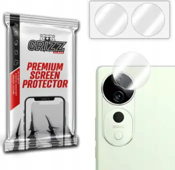 Strehë mbrojtëse kamerë 2 copë për Vivo T3 Ultra, xham hibrid, transparente