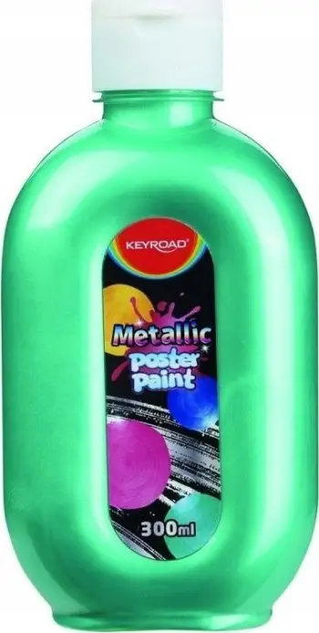 Bojë posteri Keyroad Metallic, 300ml, jeshile metalike