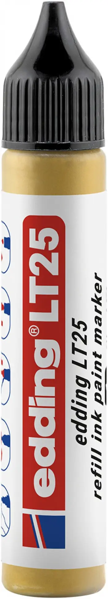 Bojë rimbushëse për markerë Edding LT25, 25ml, ngjyrë ari