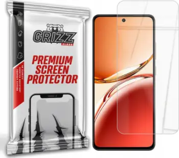 Qelq mbrojtës Grizz HybridGlass për Oppo Reno 12 F, 9H, transparent