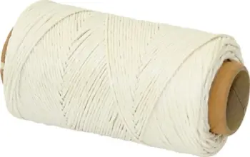 Fije liri Q-Connect Linen Thread, 100 g, 220 m, e bardhë me shkëlqim