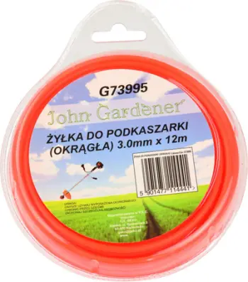 Fije trimmer GEKO, 3.0mm, 12m, profil i rrumbullakët, najlon