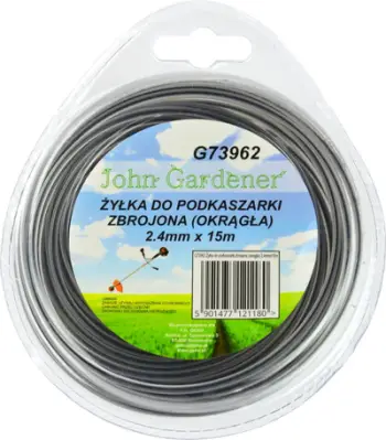 Fije trimmeri GEKO, 2.4mm, 15m, profil i rrumbullakët, najlon i përforcuar