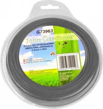 Fije trimmeri GEKO, 2.4mm, 50m, profil i rrumbullakët, najlon i përforcuar