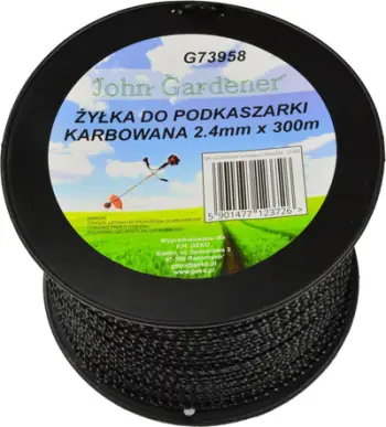 Fije trimmer GEKO, 2.4mm, 300m, profil i valëzuar