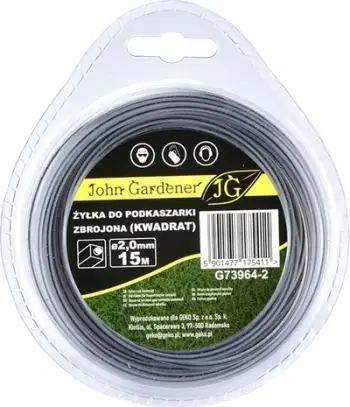 Fije prerëse John Gardener, 2 mm, 15 m, katrore e përforcuar
