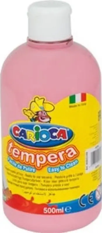 Bojë tempera e larshme Carioca Ready, 500 ml, rozë e zbehtë