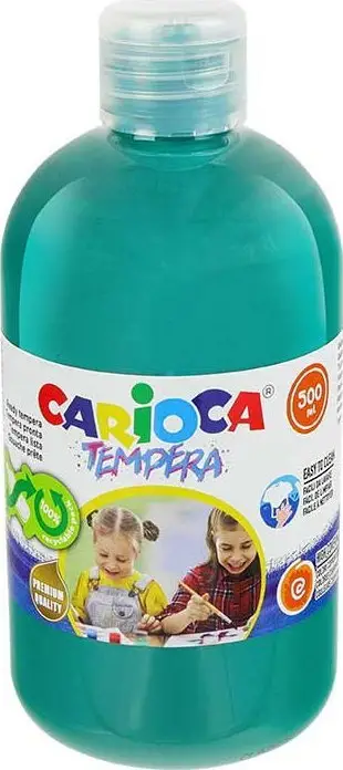 Bojë tempera e larshme Carioca Ready, 500ml, jeshile e errët