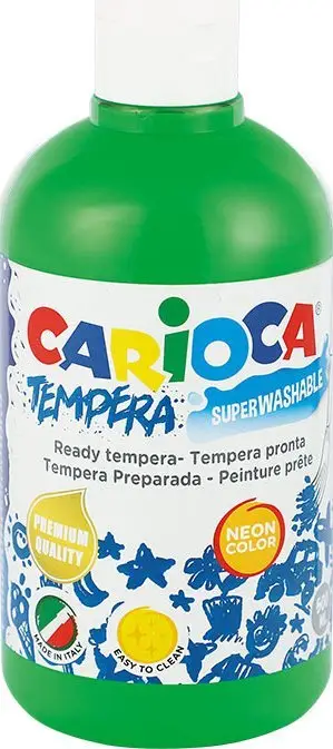 Bojë tempera Carioca KO027/38, 500 ml, neon jeshile