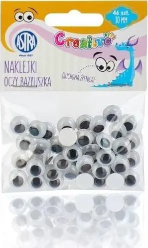 Sy dekorativë ngjitës Astra Basilisk Eyes, vetëngjitës, set shumëngjyrësh