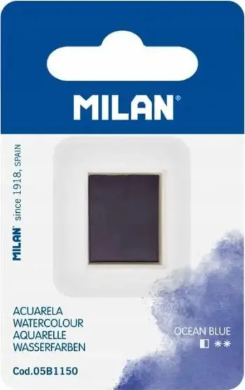 Bojë uji Milan Ocean Blue, kub rimbushës, blu