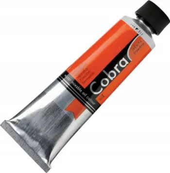 Bojë vaji me ujë Cobra Vermilion, 40ml, e kuqe
