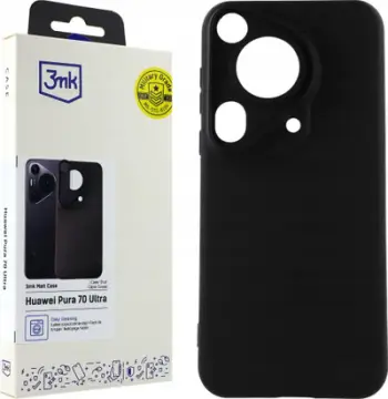 Mbulesë 3MK Matt Case për Huawei Pura 70 Ultra, e hollë, mat, e zezë
