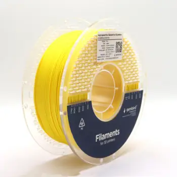 Filament 3D Gembird PLA High Speed, 1.75mm, 1kg, i verdhë