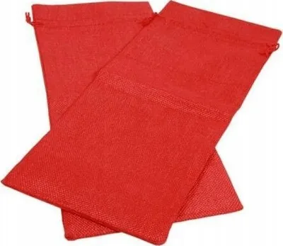 Qese dhuratash jute WJ-03, 15x36cm, ngjyrë e kuqe - 1