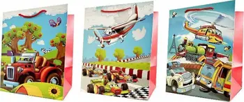 Qese dhuratash Gift Bag JP4606B, 26x32x20 cm, set 12 copë, shumëngjyrëshe