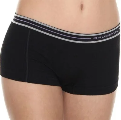 Boksera për gra Brubeck Active Wool BX10860, madhësia M, të zeza - 1