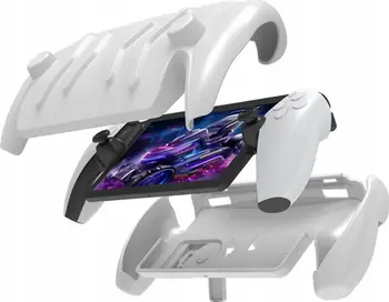Mbulesë 2 në 1 JYS-P5188 për Sony PlayStation PS Portal, mbrojtje përpara dhe pas, e bardhë