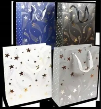 Qese dhurate Kalpol Gift Bag, 26x32x10cm, letër 210g, dizajn i përzier