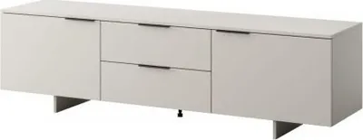 Kredencë TV Alma 2D2S, 180x41.5x55 cm, MDF mat, gri cashmere - 1