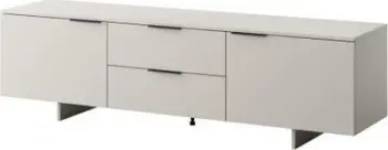 Kredencë TV Alma 2D2S, 180x41.5x55 cm, MDF mat, gri cashmere