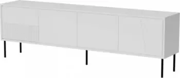 Komodë Cama Meble ABI, 200x38x62cm, chipboard MDF, e bardhë