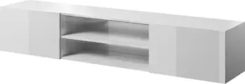 Komodinë TV Cama Meble PAL MDF, 37x40x200cm, e bardhë