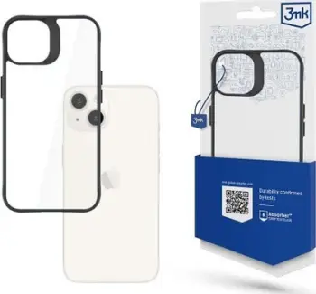 Mbulesë mbrojtëse 3MK Satin Armor Case+, për Apple iPhone 15 Plus, e zezë