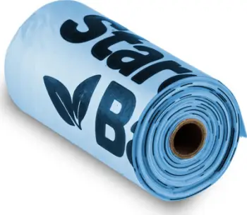 Qese ekologjike për jashtëqitje qeni StarchBag BIObags ECO, 165 copë, kompostuese, blu e çelët