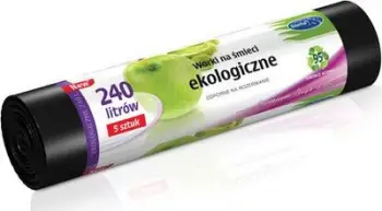 Qese ekologjike plehrash Stella Pack 240 L, 5 copë