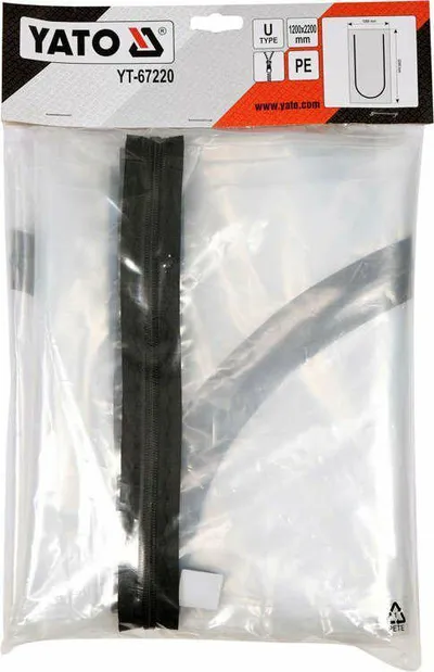 Mbulesë mbrojtëse Yato Dust Cover Type U, me zinxhir, transparente - 1