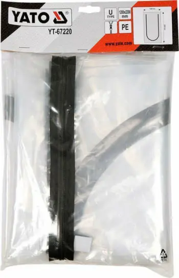 Mbulesë mbrojtëse Yato Dust Cover Type U, me zinxhir, transparente