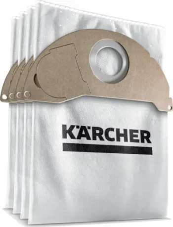 Qese filtri për fshesë me korrent Kärcher 2.863-371.0 Home &amp; Garden, fleece, 4 copë