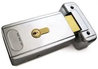 Bravë elektromagnetike horizontale Nice PLA11, për porta dykanatshe, furnizim 12V