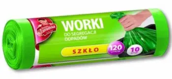 Qese mbeturinash Anna Zaradna LDPE, 120L, set 10 copë, të gjelbra