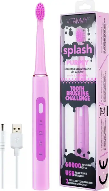 Brushë elektrike Vitammy Sonic Brush Splash, e vjollcë