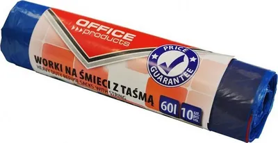 Qese mbeturinash Office Products Premium, 60L, 10 copë, blu - 1