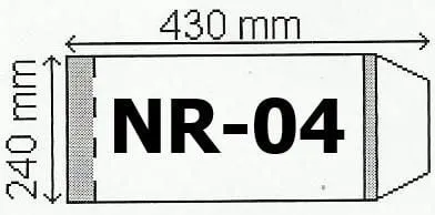 Mbulesë plastike e rregullueshme Mirpol NR-04, format B5, transparente - 1