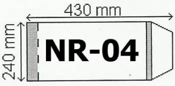 Mbulesë plastike e rregullueshme Mirpol NR-04, format B5, transparente