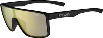 Syze dielli Tifosi Golf Sanctum, lente Smoke Yellow Mirror, pa kornizë, i zi mat
