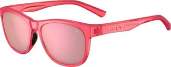 Syze dielli Tifosi Swank Radiant Rose, mbrojtje 100% UVA UVB, kornizë TR 90, rozë