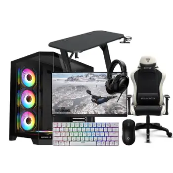 BT Bundle M4 – PC Gaming RTX 5060 8GB, Ryzen 7 7800X3D, 32GB DDR5, 1TB NVMe + Alienware 500Hz Setup