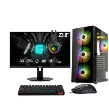 BT Bundle 1 – PC Gaming RTX 5050 8GB, Ryzen 5 5600X, 16GB DDR4, 512GB SSD + Monitor 25" 180Hz & Set Gaming