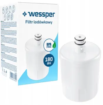 Filtër uji për frigorifer Wessper WES409, për LG dhe Kenmore, i bardhë
