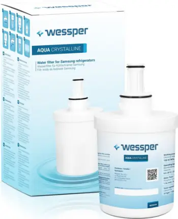Filtër uji për frigorifer Wessper Aqua Crystalline HAFIN2, zëvendësues për Samsung, i bardhë
