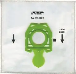 Qese për fshesë Invest IZ-49.4120 (1500, 1600, 2500), 4 copë