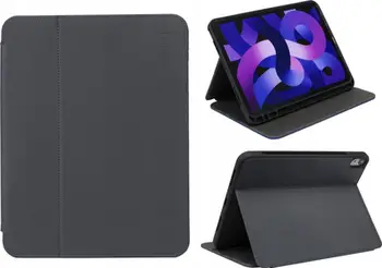 Mbulesë tabletë Pomologic BookFolio për iPad 10.9" gjenerata 10, me qëndrim, me mbajtëse Apple Pencil, gri