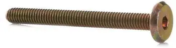 Bulona mobiljesh Furniture Bolt M6x60, set 20 copë, e verdhë