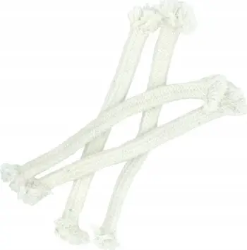 Fitil i sheshtë Saska Garden, 24 cm, set 4 copë, i bardhë