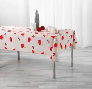 Mbulesë tavoline Douceur d’Interieur Sweet Poppy, 150x240 cm, poliester, rezistente ndaj njollave